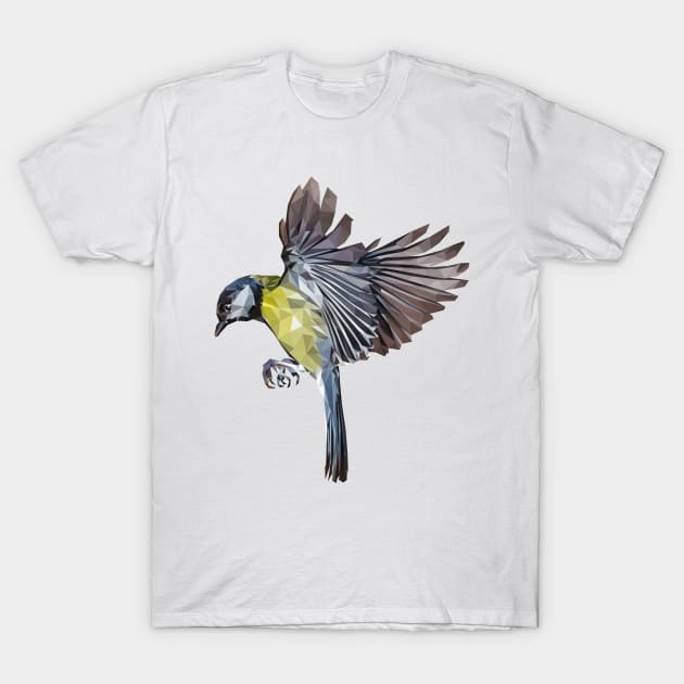 Aussie with Eurasien Blue Tit T-Shirt by Renasingsasong